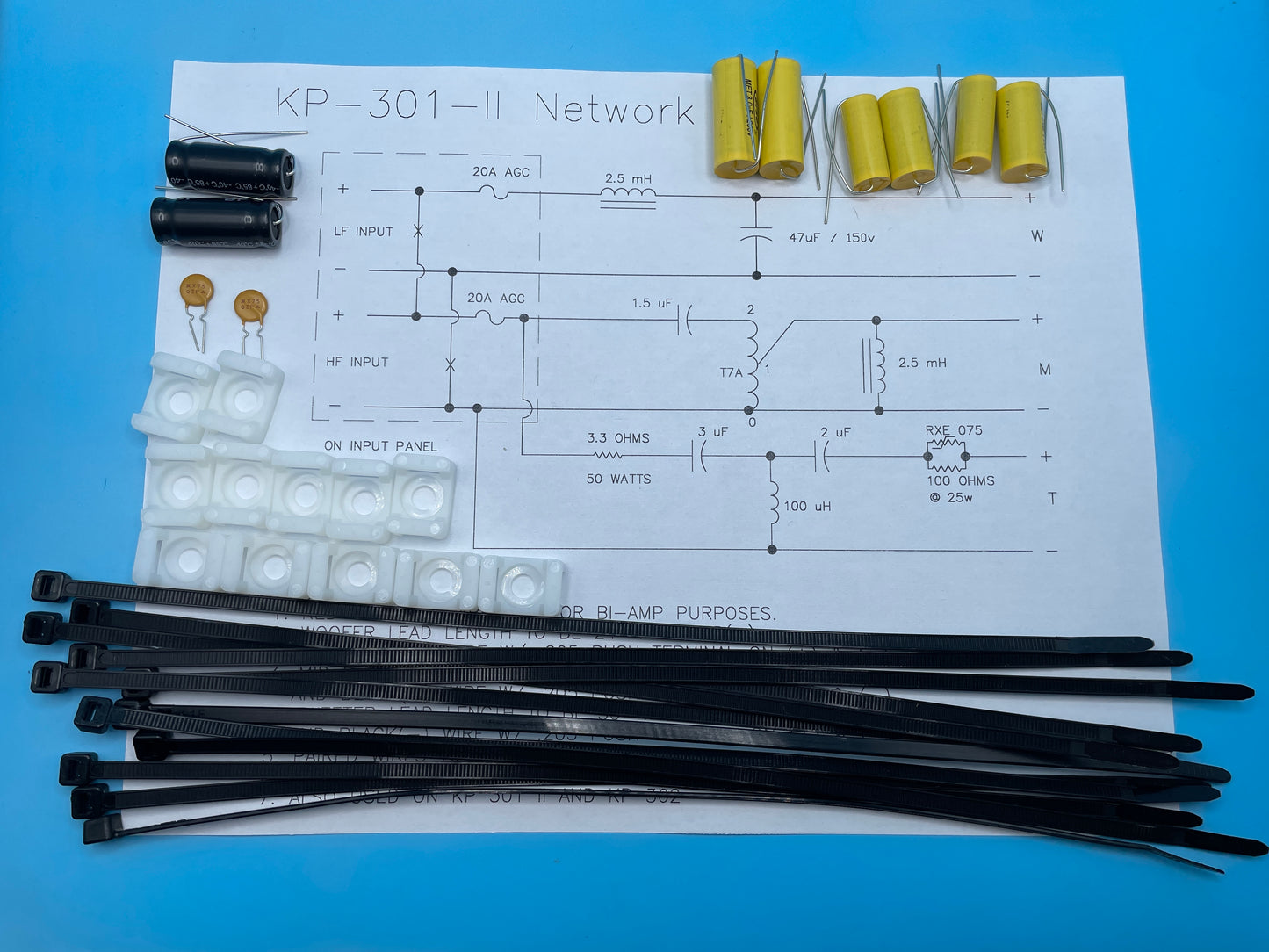 KP301 II Crossover Rebuild Kit (2 Speakers) - FREE US Shipping!