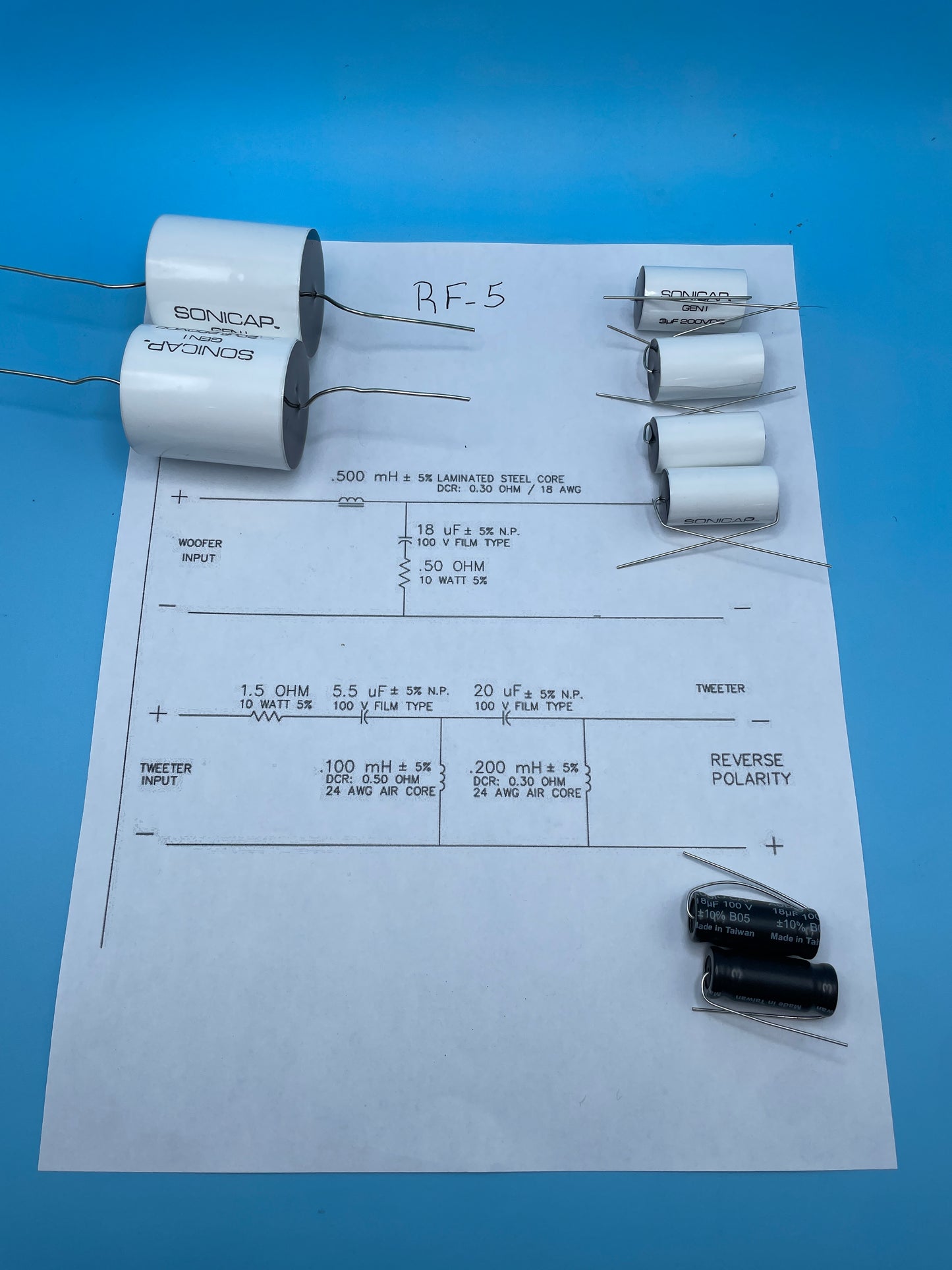 RF-5 Crossover Rebuild Kit (2 Speakers) - FREE US Shipping!