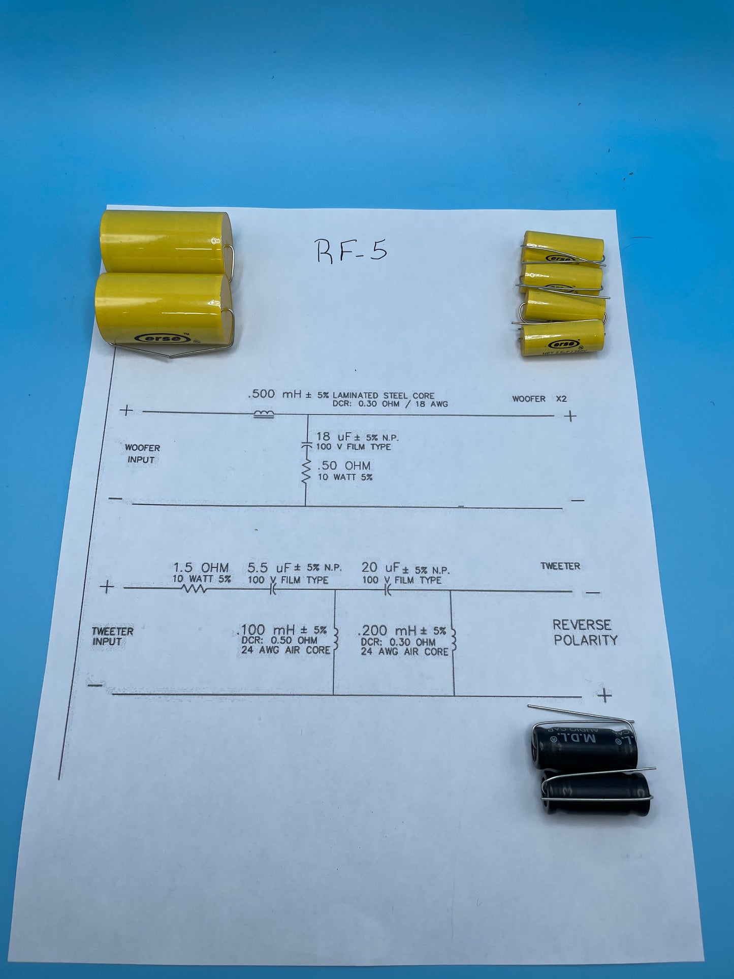 RF-5 Crossover Rebuild Kit (2 Speakers) - FREE US Shipping!