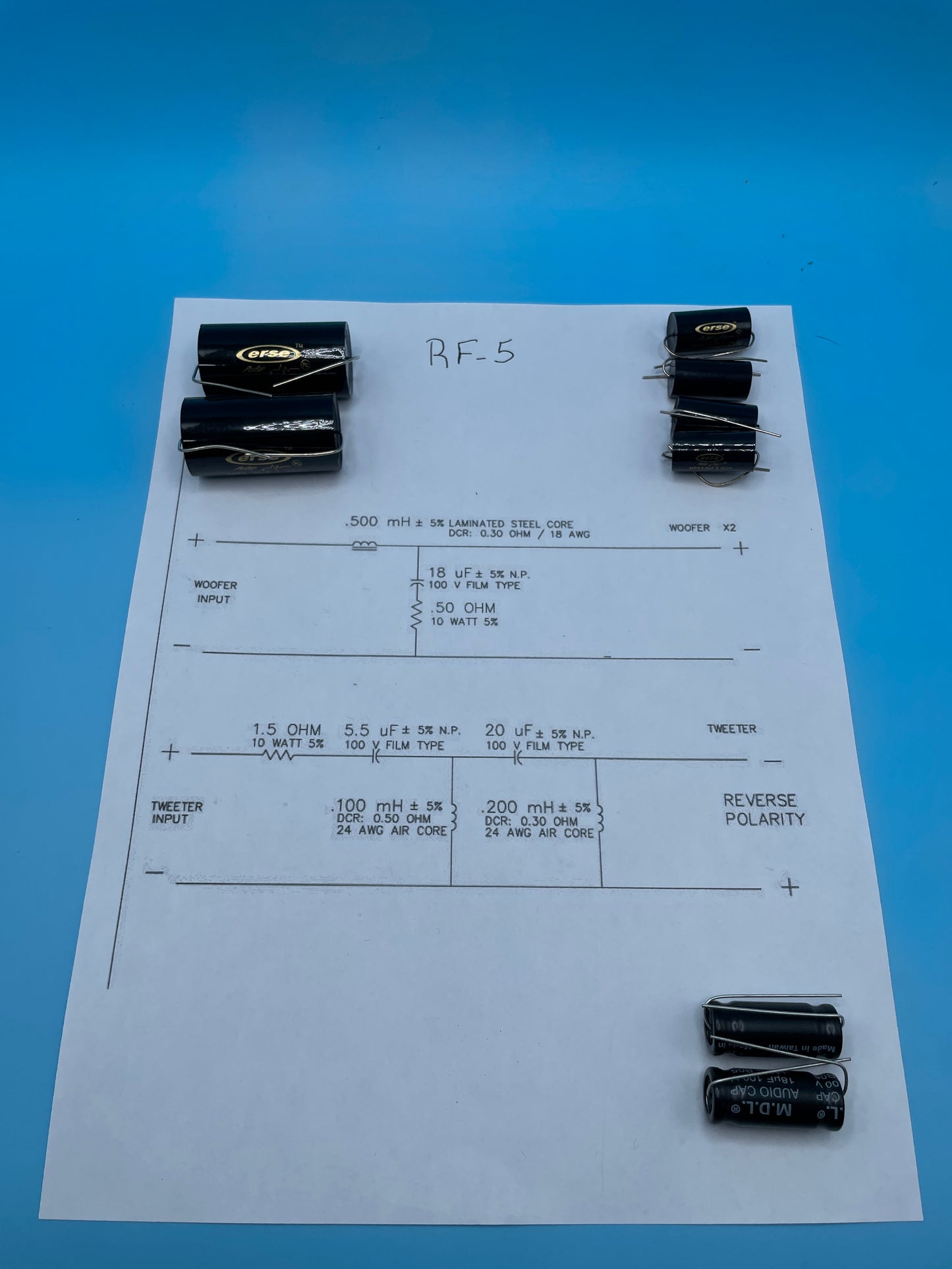 RF-5 Crossover Rebuild Kit (2 Speakers) - FREE US Shipping!