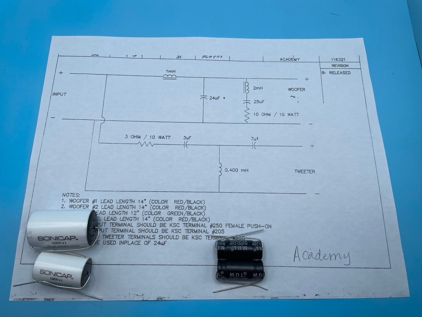 Academy Crossover Rebuild Kit (1 Speakers) - FREE US Shipping!