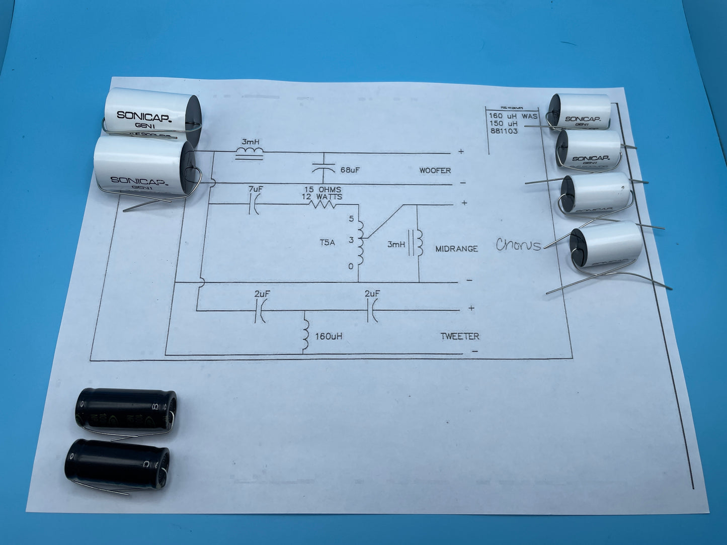 Type Chorus Crossover Rebuild Kit (2 Speakers) - FREE US Shipping!