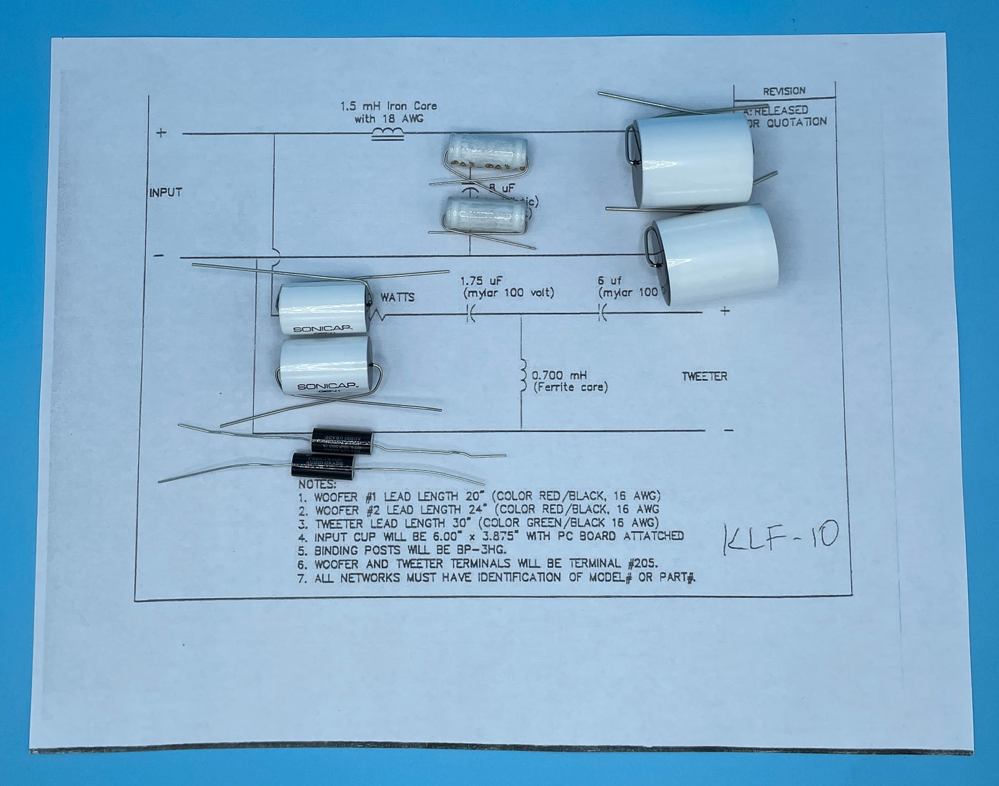 KLF-10 Crossover Rebuild Kit (2 Speakers) - FREE US Shipping!