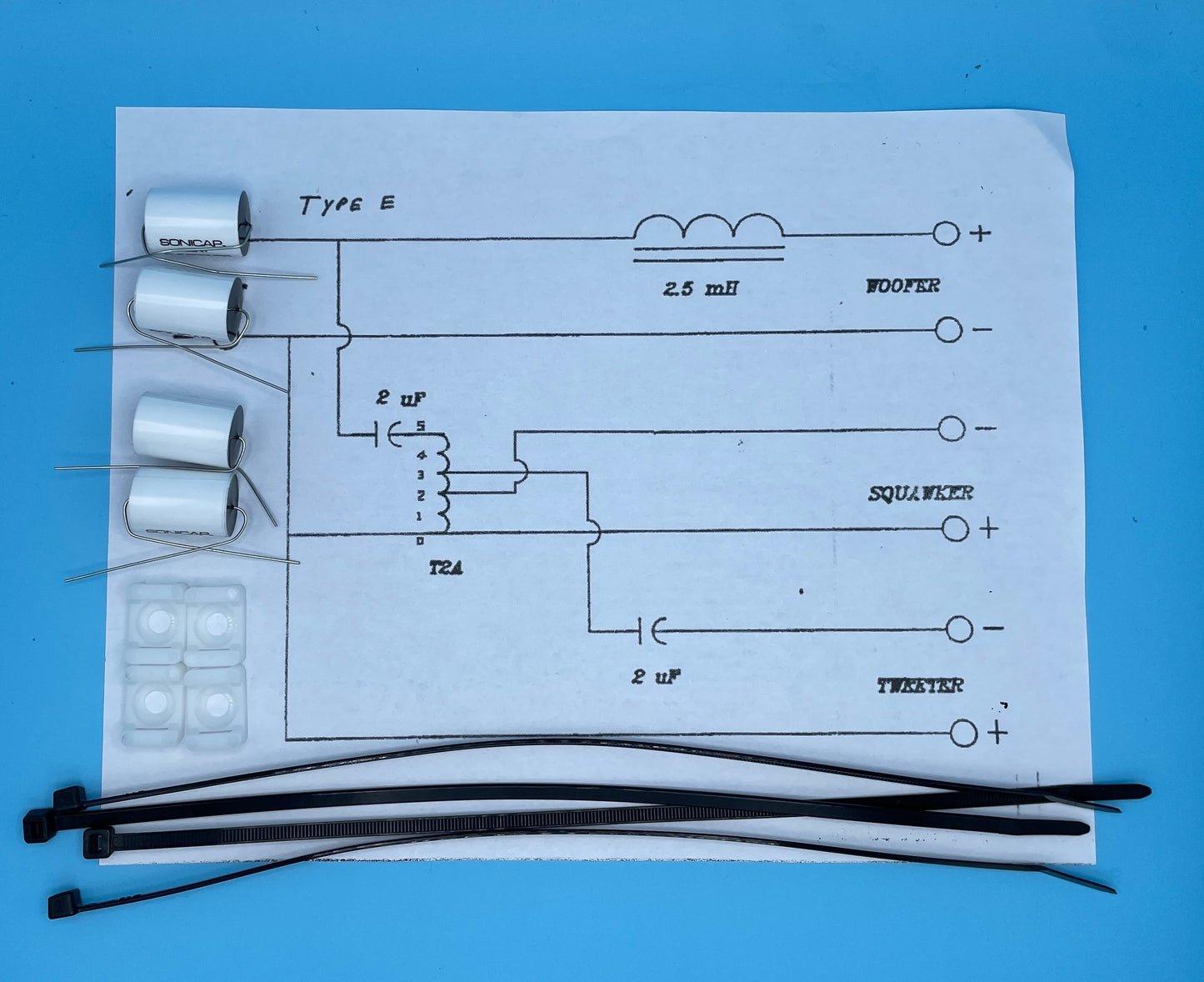 Type E Crossover Rebuild Kit (2 Speakers) - FREE US Shipping!