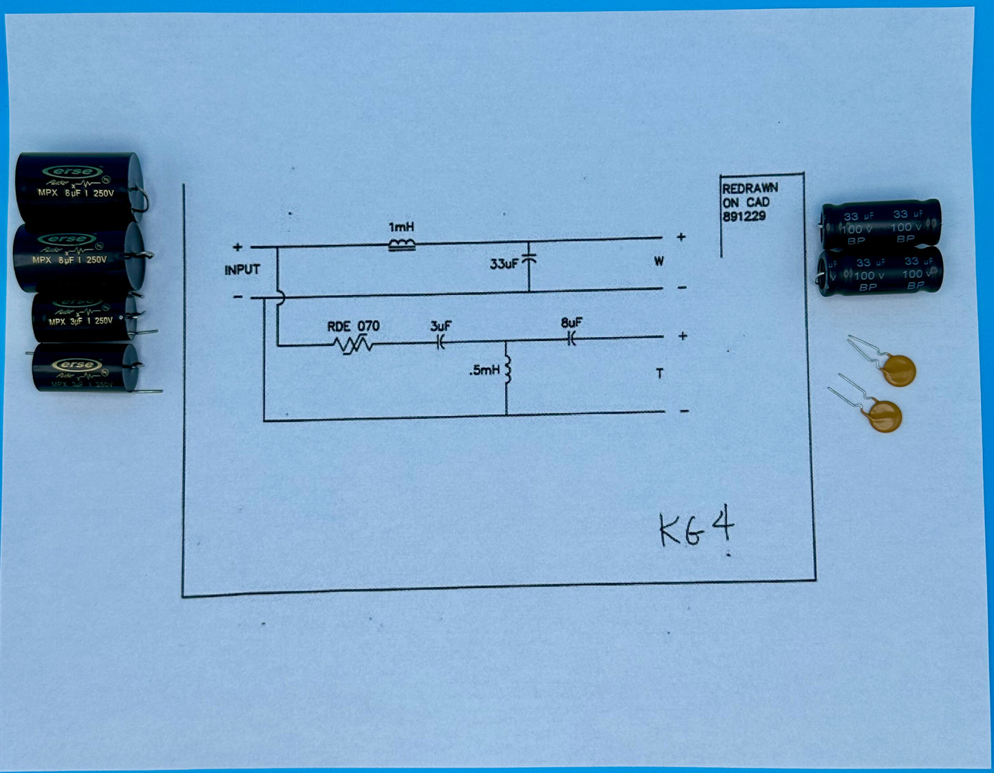 KG4 Crossover Rebuild Kit (2 Speakers) - FREE US Shipping!