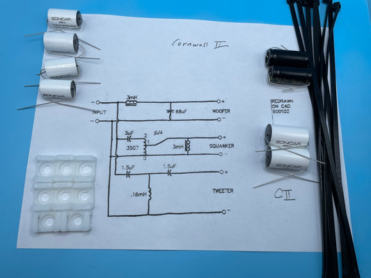 Type Cornwall II Crossover Rebuild Kit (2 Speakers) - FREE US Shipping!