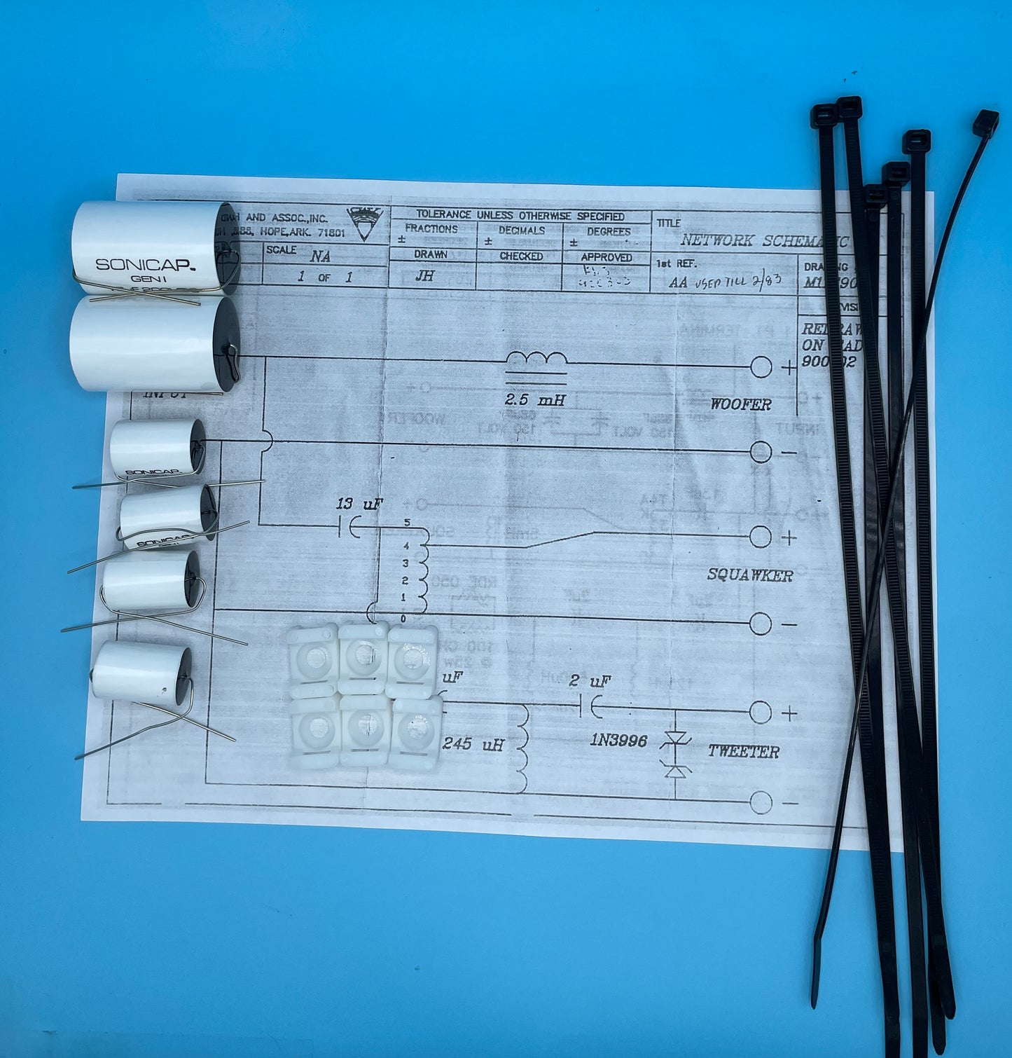 Type AA Crossover Rebuild Kit (2 Speakers) - FREE US Shipping!