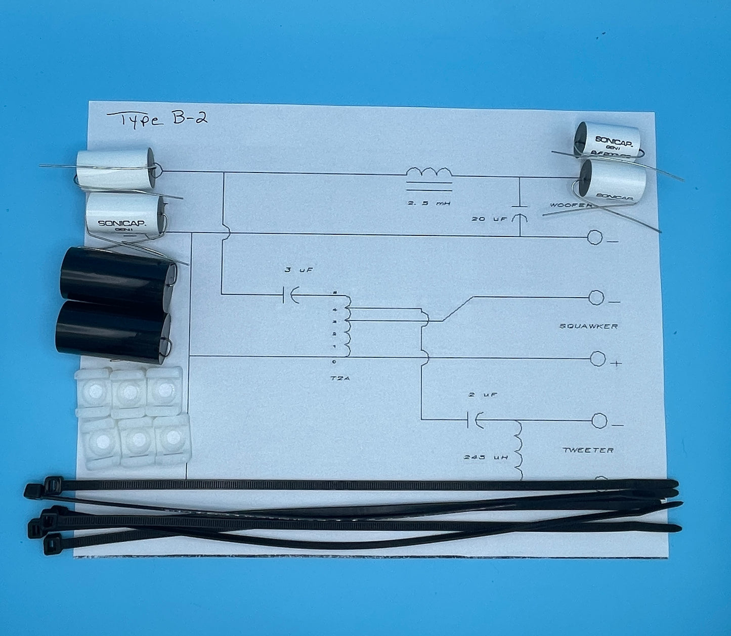 Type B-2 Crossover Rebuild Kit (2 Speakers) - FREE US Shipping!