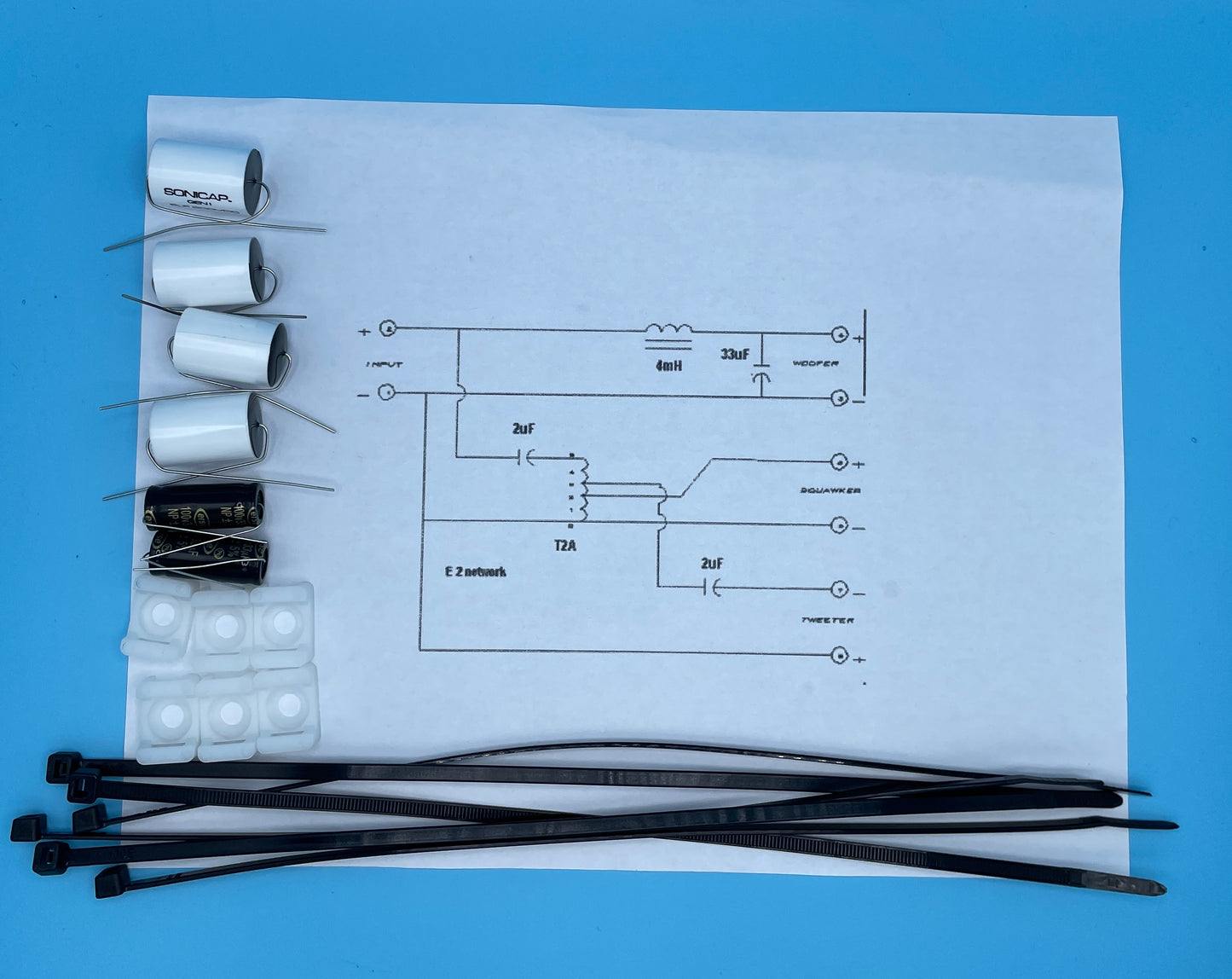 Type E-2 Crossover Rebuild Kit (2 Speakers) - FREE US Shipping!