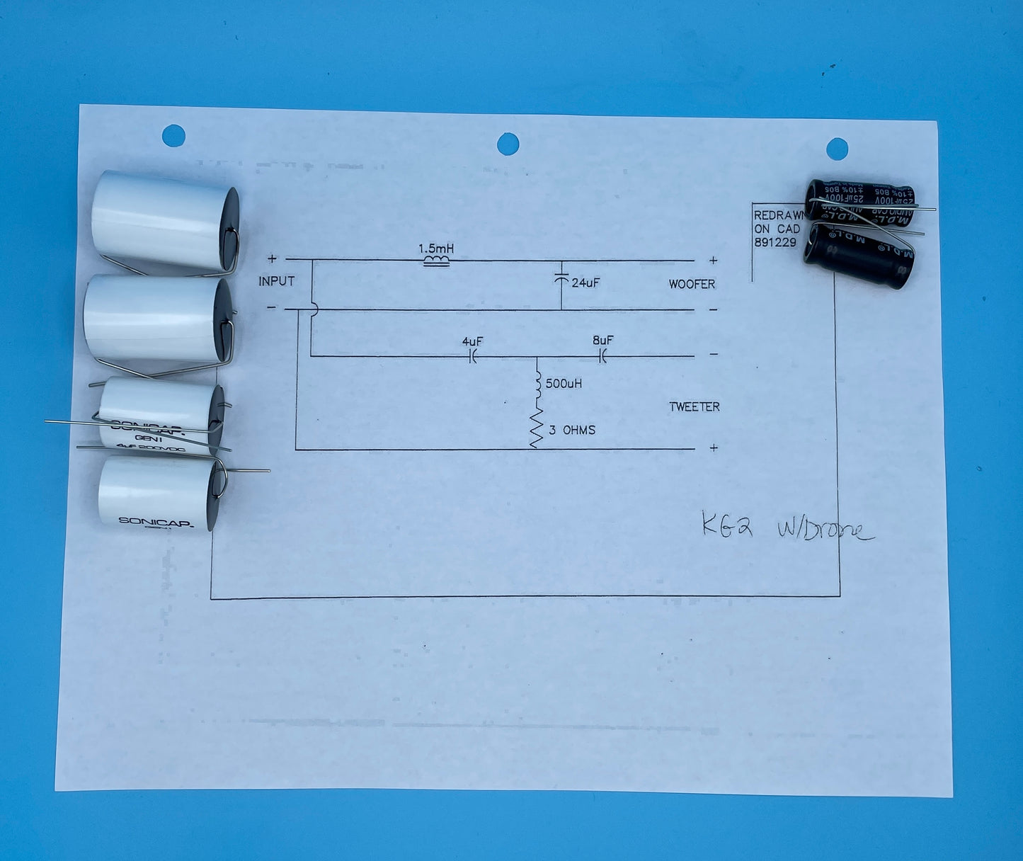 KG2 Crossover Rebuild Kit (2 Speakers) - FREE US Shipping!