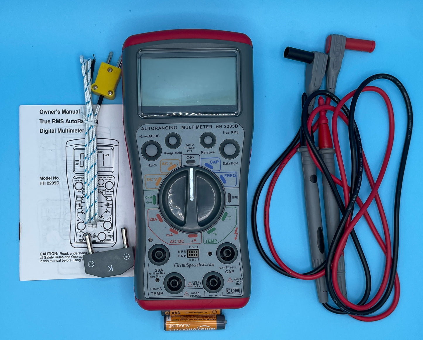 Autoranging Digital Multimeter True RMS Diagnostic Tool