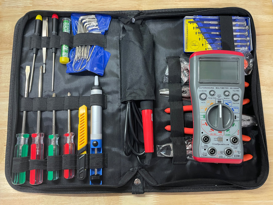 Complete Electronics Tool Kit and Multimeter for Speaker Testing, Repair and Rebuilds