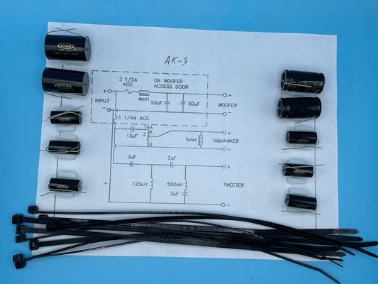 Type AK-3 Rebuild Kit Silver Edition (2 Speakers) - FREE US Shipping!