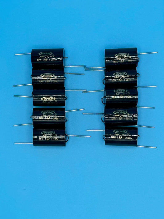 Set of 10 Erse 1.5uF Polypropylene 1% Capacitors - Free US Shipping!