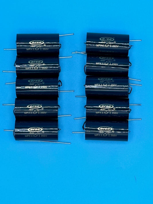 Set of 10 Erse 2.5uF Polypropylene 1% Capacitors - Free US Shipping!