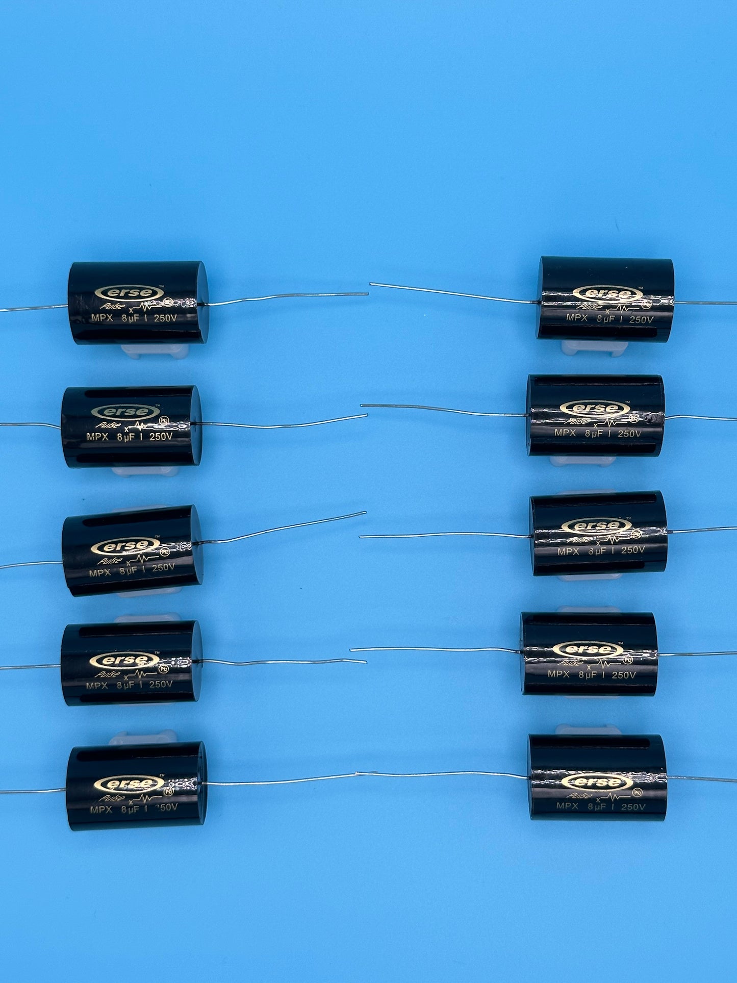 Set of 10 Erse 8uF Polypropylene 1% Capacitors - Free US Shipping!