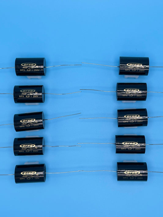 Set of 10 Erse 8uF Polypropylene 1% Capacitors - Free US Shipping!