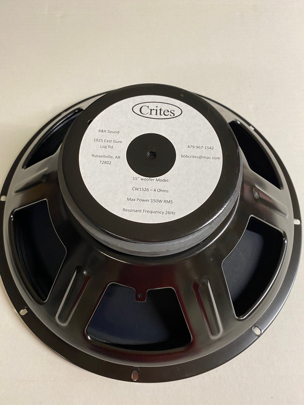 CW1526 Steel Frame Woofer - Pair - FREE US Shipping!