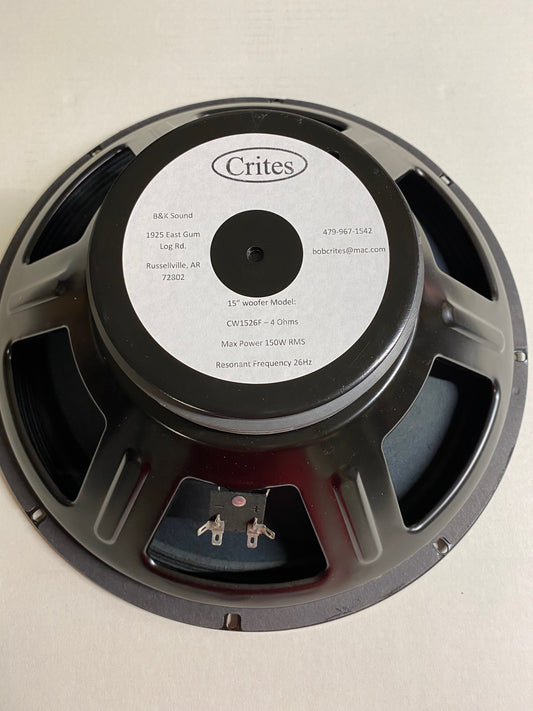 CW1526F Steel Frame Woofer - Pair - FREE US Shipping!