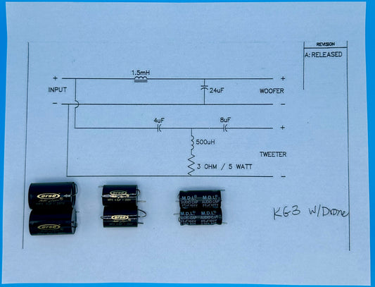 KG3 Crossover Rebuild Kit (2 Speakers) - FREE US Shipping!