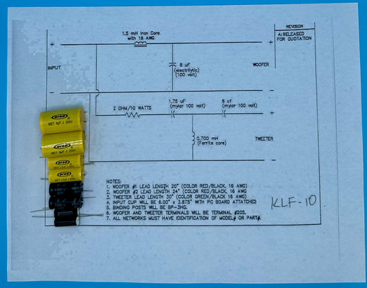 KLF-10 Crossover Rebuild Kit (2 Speakers) - FREE US Shipping!