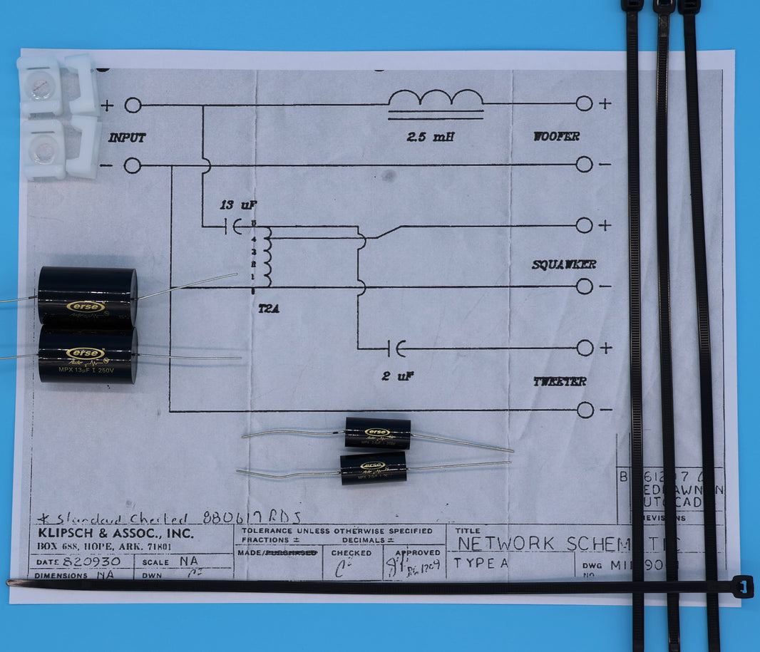 Components for LaScala – Crites Speakers
