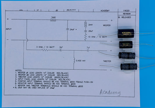 Academy Crossover Rebuild Kit (2 Speakers) - FREE US Shipping!