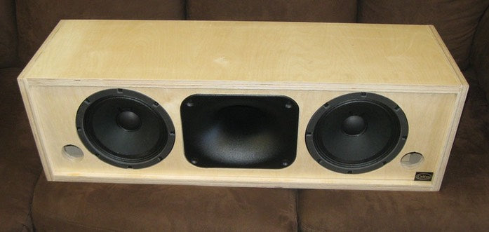 Crites Speaker Type CSC-1 Center Channel Speaker- Raw Birch - Free Continental US Shipping!