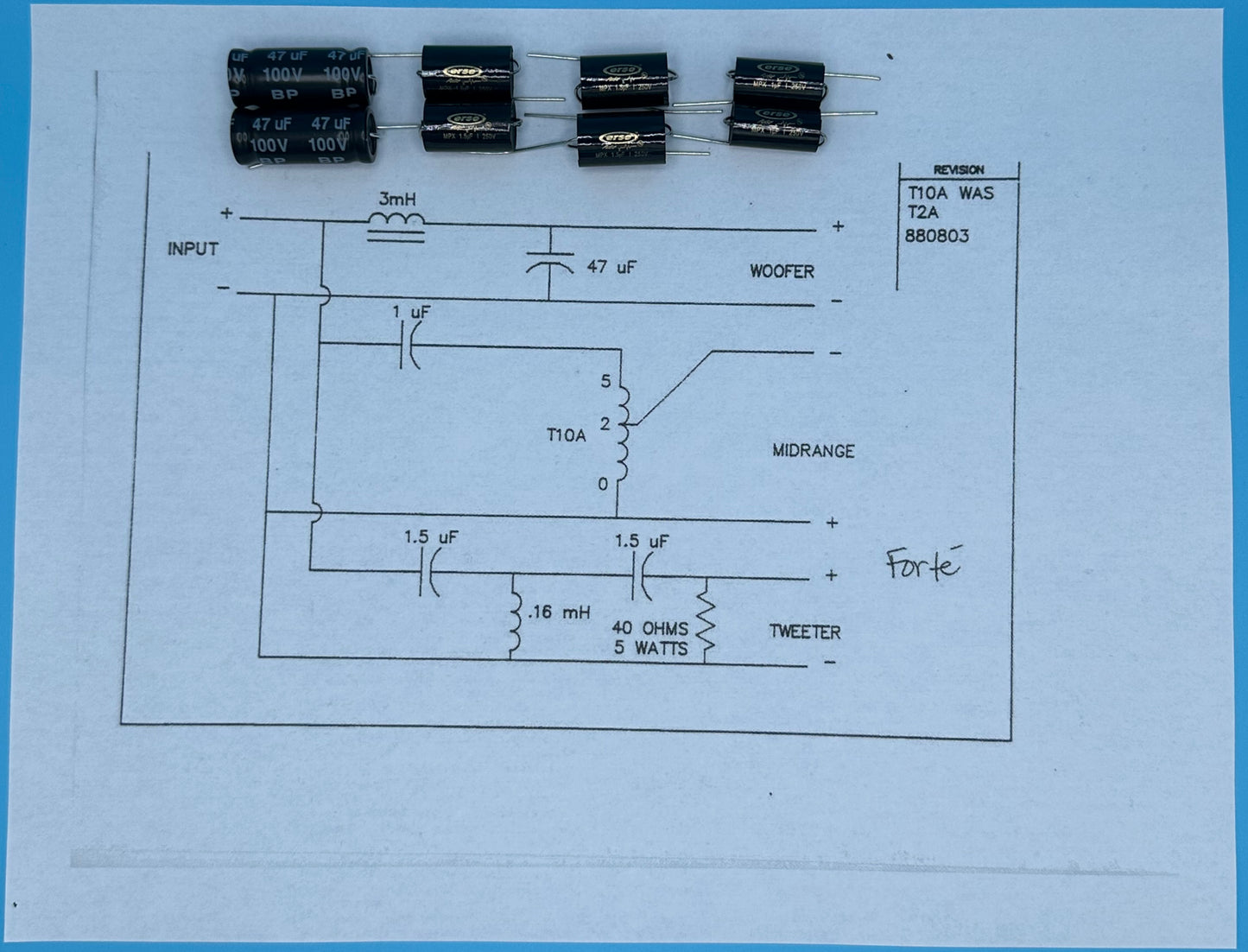 Forté Crossover Rebuild Kit (2 Speakers) - FREE US Shipping!