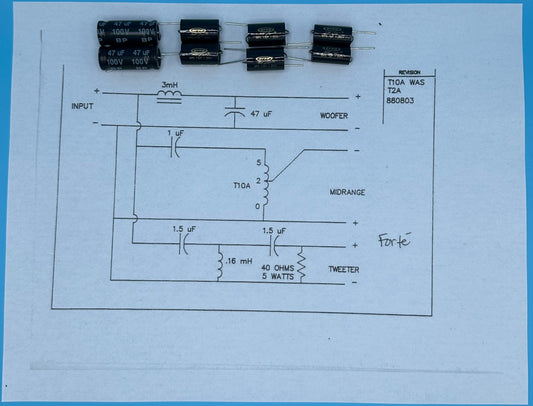 Forté Crossover Rebuild Kit (2 Speakers) - FREE US Shipping!