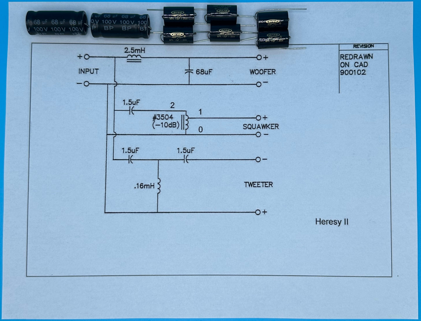 Heresy II Crossover Rebuild Kit (2 Speakers) - FREE US Shipping!