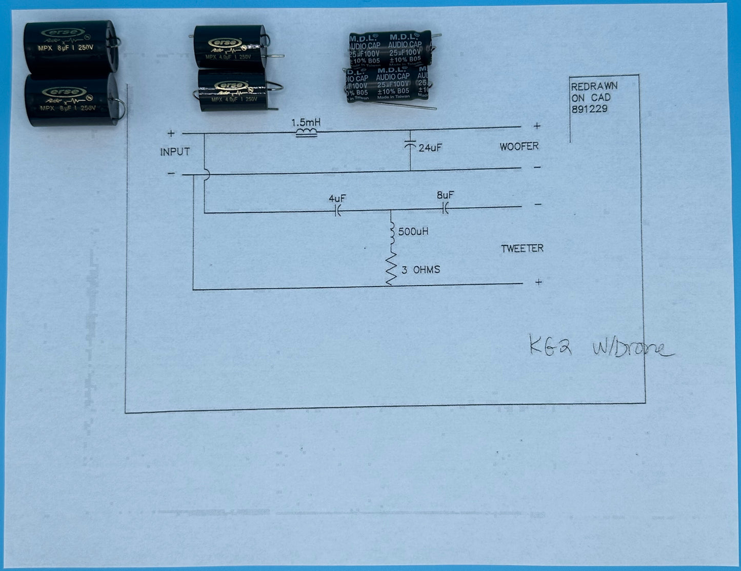 KG2 Crossover Rebuild Kit (2 Speakers) - FREE US Shipping!