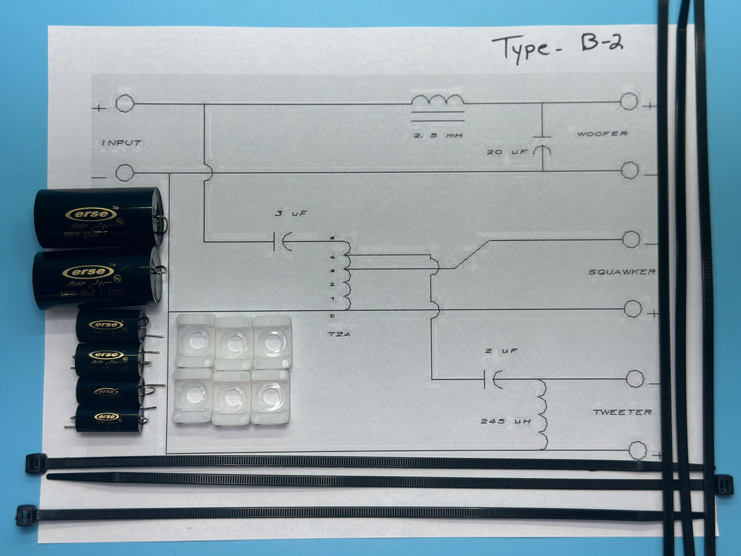 Type B-2 Crossover Rebuild Kit (2 Speakers) - FREE US Shipping!