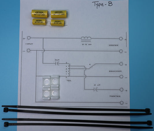 Type B Crossover Rebuild Kit (2 Speakers) - FREE US Shipping!