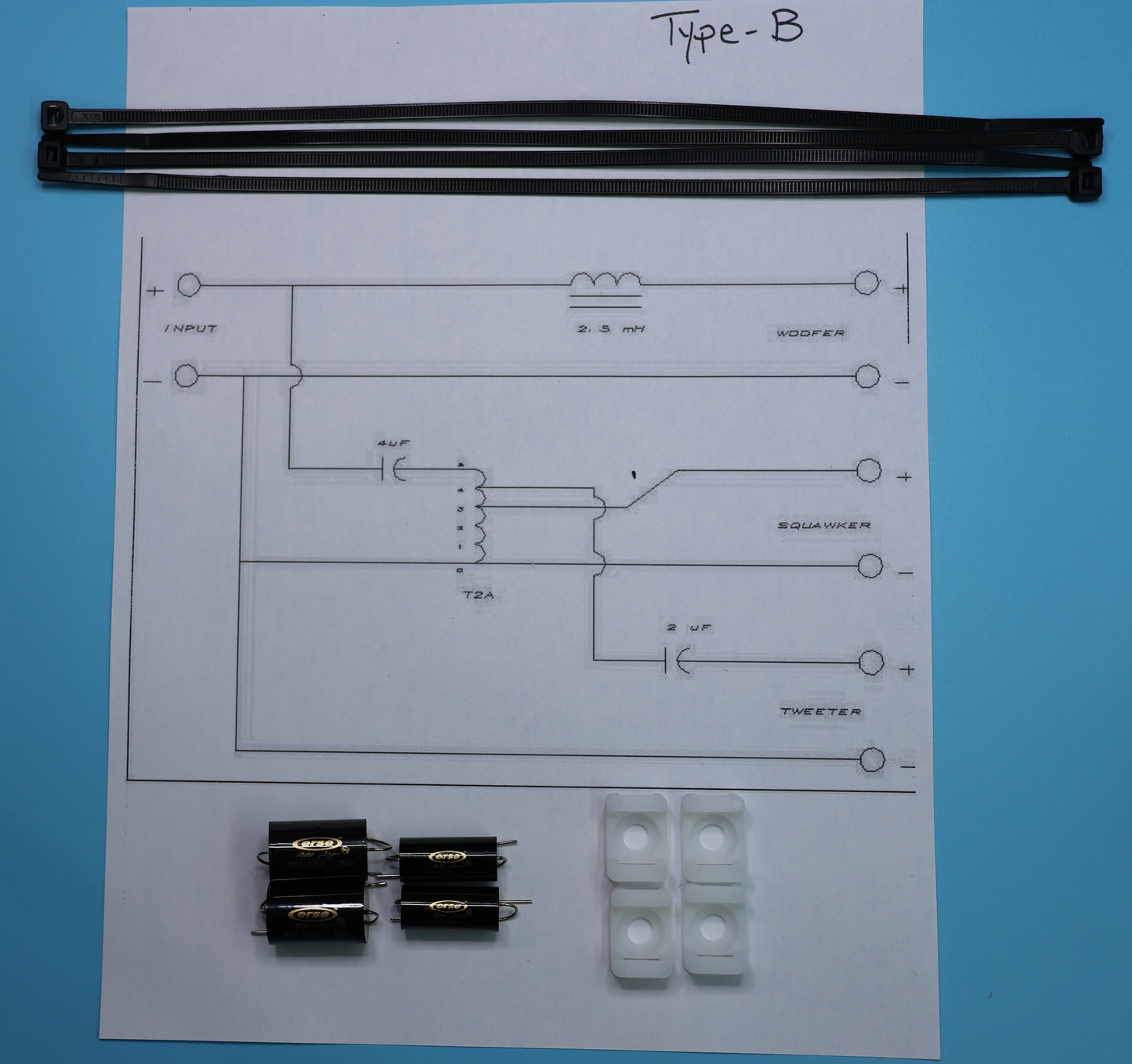 Type B Crossover Rebuild Kit (2 Speakers) - FREE US Shipping!