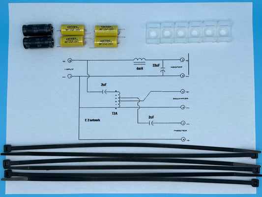 Type E-2 Crossover Rebuild Kit (2 Speakers) - FREE US Shipping!